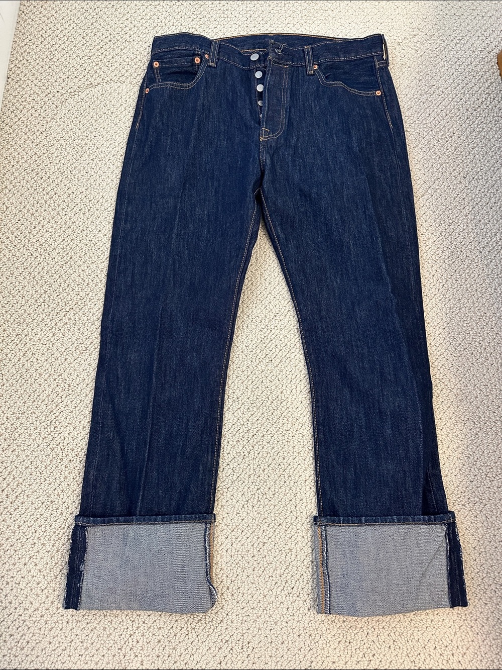 Levi's Men's Dark Indigo Straight Jeans